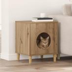 vidaXL Kattenhuis Ambachtelijk eiken 42,5 x 40 x 53 cm, Dieren en Toebehoren, Katten-accessoires, Verzenden, Nieuw