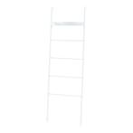 Kledingrek Øksnes ladderplank 160x50x27,5 cm wit [en.casa], Nieuw, Verzenden