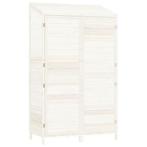 Tuinschuur Vurenhout Wit - Retourdeal - 102x52x174,5 cm -..., Tuin en Terras, Minder dan 250 cm, Schuur, Nieuw, Ophalen of Verzenden
