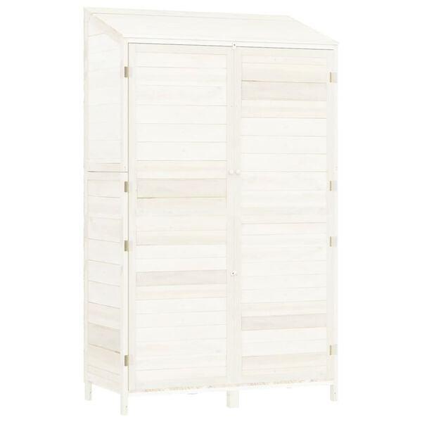 Tuinschuur Vurenhout Wit - Retourdeal - 102x52x174,5 cm -..., Tuin en Terras, Tuinhuizen, Minder dan 200 cm, Minder dan 250 cm