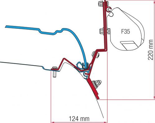 Fiamma Mercedes V-Class/Marco Polo Kit H1-L2 >2014 F35/F45, Caravans en Kamperen, Tenten, Nieuw