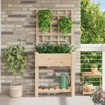 vidaXL Tuin Bloempot Beige 71 x 38 x 152 cm Massief, Verzenden, Minder dan 60 cm, Nieuw, 60 cm of meer