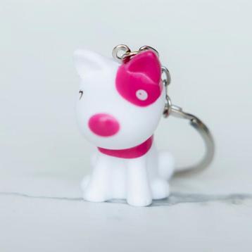 Sleutelhanger Hond Pitty roze beschikbaar voor biedingen