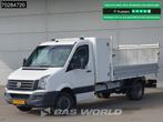 Volkswagen Crafter 136pk Open Laadbak met Kist Dubbellucht 3, Auto's, Bestelauto's, Euro 5, Stof, Gebruikt, Volkswagen