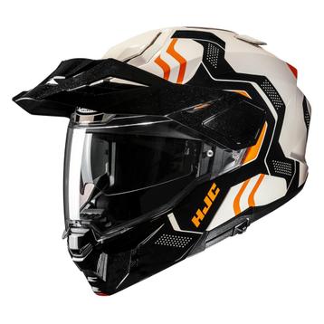 HJC i80 Velly Zwart Wit Oranje Adventure Motorhelm beschikbaar voor biedingen