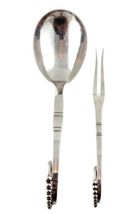 Georg Jensen - Tafelservies (2) - .925 zilver, Antiek en Kunst, Antiek | Meubels | Tafels