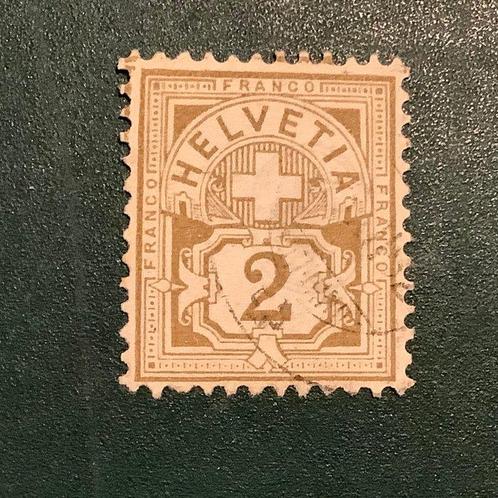 Zwitserland 1882 - 2 Cent wapenschild goede centrering -, Postzegels en Munten, Postzegels | Europa | Oostenrijk