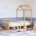 vidaXL Slaapbank met huisje 90x200 cm massief grenenhout, 90 cm, Eenpersoons, Bruin, Verzenden
