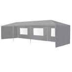 Paviljoen partytent met 8 zijwanden 9x3x2,55 m donkergrijs, Verzenden, Nieuw