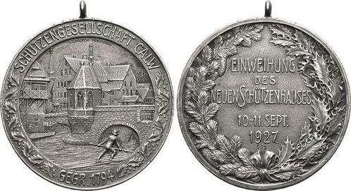 Ar-medaille 1927 Wuerttemberg-calw, Stadt, Postzegels en Munten, Penningen en Medailles, Verzenden