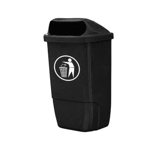 Kunststof buitenafvalbak DIN Contenur 50 liter grijs, Huis en Inrichting, Woonaccessoires | Prullenbakken, Nieuw, 40 liter of meer