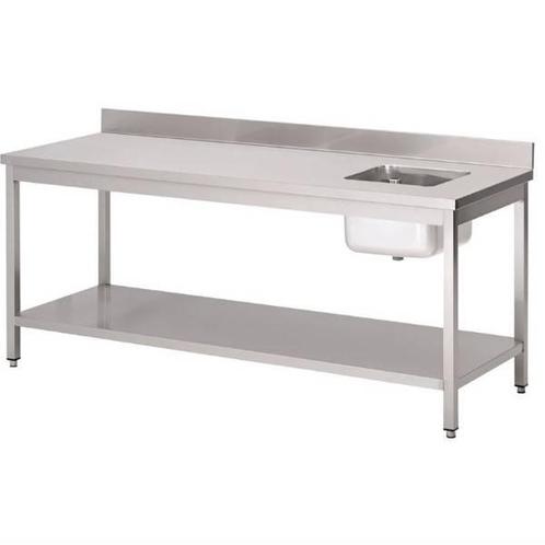 Werktafel RVS met spoelbak, Zakelijke goederen, Horeca | Keukenapparatuur, Nieuw in verpakking, Verzenden