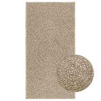 vidaXL Vloerkleed ZIZUR beige binnen en buiten 60x110 cm, Huis en Inrichting, Verzenden, Nieuw, Beige