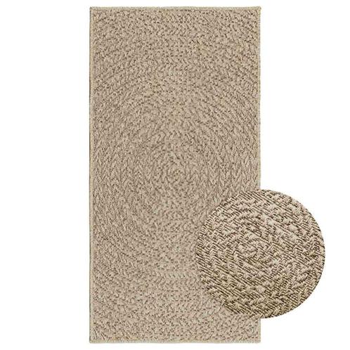 vidaXL Vloerkleed ZIZUR beige binnen en buiten 60x110 cm, Huis en Inrichting, Stoffering | Tapijten en Kleden, Beige, Nieuw, Verzenden
