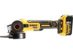 DeWalt DCG405P3 - Haakse slijper - 18V Li-Ion - 3x 5.0Ah, Doe-het-zelf en Verbouw, Gereedschap | Handgereedschap, Verzenden, Zo goed als nieuw