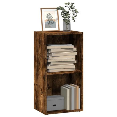 vidaXL Boekenkast 40x30x77 cm bewerkt hout gerookt, Huis en Inrichting, Kasten | Boekenkasten, 25 tot 50 cm, Nieuw, Overige houtsoorten