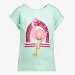 TwoDay meisje T-shirt mintgroen met flamingo maat 92, Verzenden, Nieuw