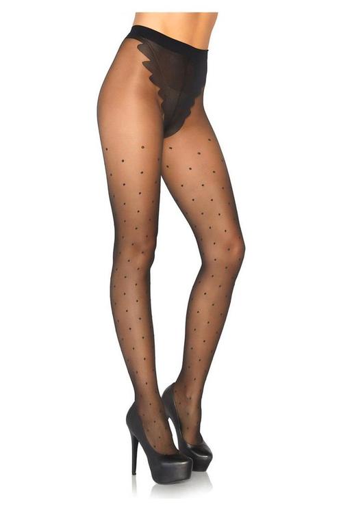 Panty met stippen zwart Leg Avenue (intimiteit), Kleding | Dames, Ondergoed en Lingerie, Verzenden