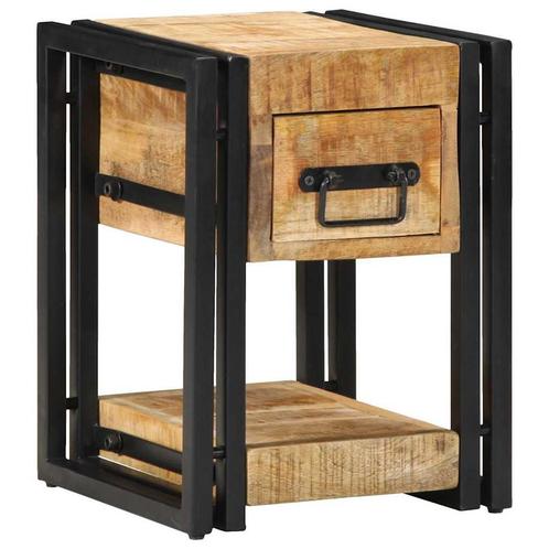vidaXL Nachtkastje 2 pcs Bruin 30 x 30 x 40 cm massief, Huis en Inrichting, Slaapkamer | Nachtkastjes, Nieuw, Minder dan 45 cm