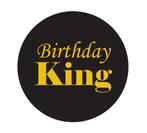 2-delige Birthday King set goud met vlinderdas en sjerp, Verzenden, Nieuw, Versiering, Verjaardag