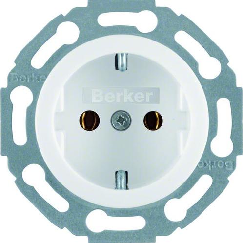 Hager Berker Wandstopcontact 1930/glas, Doe-het-zelf en Verbouw, Elektra en Kabels, Overige typen, Nieuw, Verzenden
