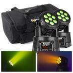 Fuzzix MHC706 duo van 2 LED wash movingsheads 7x 6 Watt met, Muziek en Instrumenten, Licht en Laser, Verzenden, Nieuw