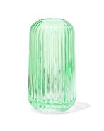 HEMA Vaas voor geurstokjes 5.5x11cm glas ribbel groen, Verzenden, Nieuw