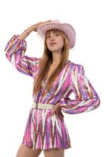 Cowboyhoed Roze Strass Steentjes Cowboy Western Hoed Diamant, Kleding | Dames, Carnavalskleding en Feestkleding, Ophalen of Verzenden