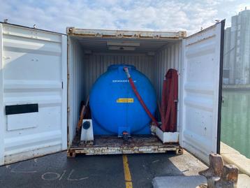 Opslagtank voor afvalwater 5000 liter in 10ft DNV container beschikbaar voor biedingen