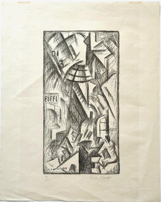 Carlo Carrà (1881-1966) - La Galleria di Milano, Antiek en Kunst, Antiek | Overige Antiek