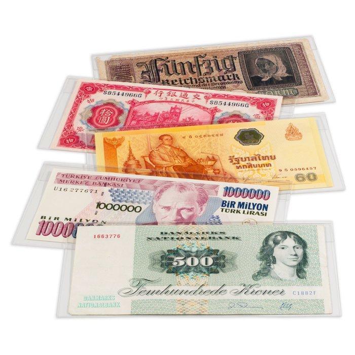 Leuchtturm. 450 x Banknote sleeves - crystal clear, Postzegels en Munten, Bankbiljetten | Europa | Niet-Eurobiljetten
