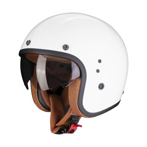 Scorpion Belfast Evo Luxe Wit Jethelm, Motoren, Kleding | Motorhelmen, Jethelm, Heren, XXL, Nieuw met kaartje, Overige merken