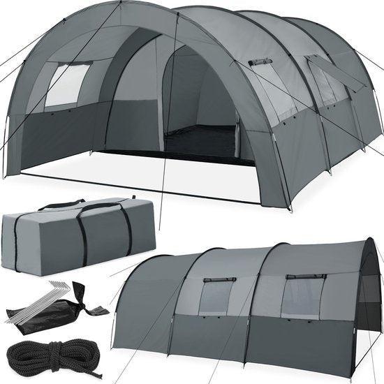 2dekans | tectake® - Tunneltent voor 6 personen -, Caravans en Kamperen, Tenten, Zo goed als nieuw, Ophalen of Verzenden