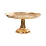 dienblad op voet champagne goud 60x60x30cm, Verzenden, Nieuw