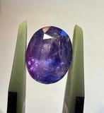 1 pcs Violet Saffier - 3.14 ct - Gem research Swiss Lab, Nieuw