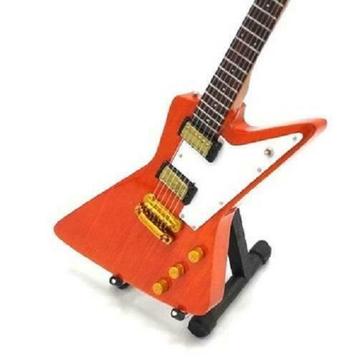 Miniatuur Gibson Explorer gitaar met gratis standaard