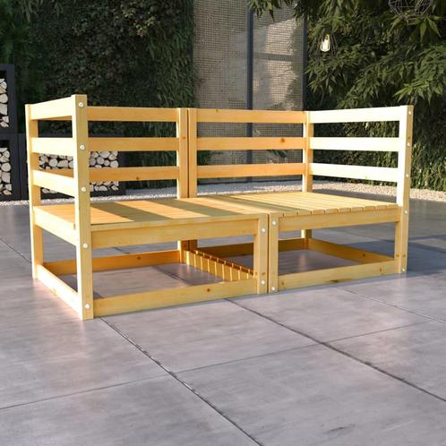 vidaXL Tuinbank 2-zits massief grenenhout, Tuin en Terras, Tuinsets en Loungesets, Nieuw, Verzenden