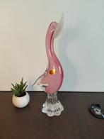 Oball - Luigi Onesto - sculptuur, Canard Rose Sommerso 33cm, Antiek en Kunst, Antiek | Glas en Kristal