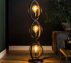 Vloerlamp Industriele Vintage Turn - 2025 - Zwart, Huis en Inrichting, Lampen | Vloerlampen, Verzenden, Nieuw, Kunststof, 100 tot 150 cm