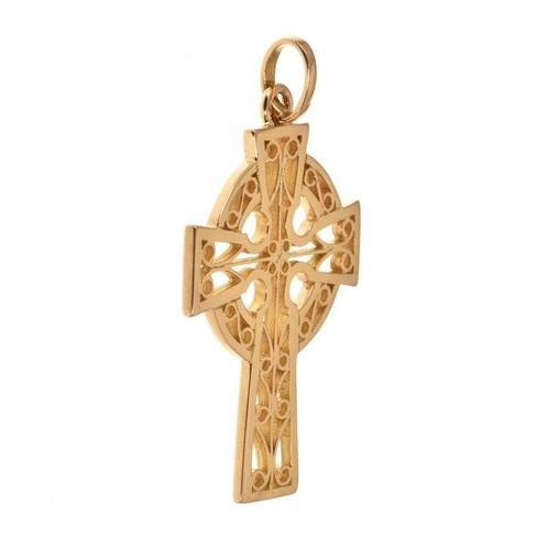 Kruishanger - 18 karaat Geel goud, Sieraden, Tassen en Uiterlijk, Antieke sieraden