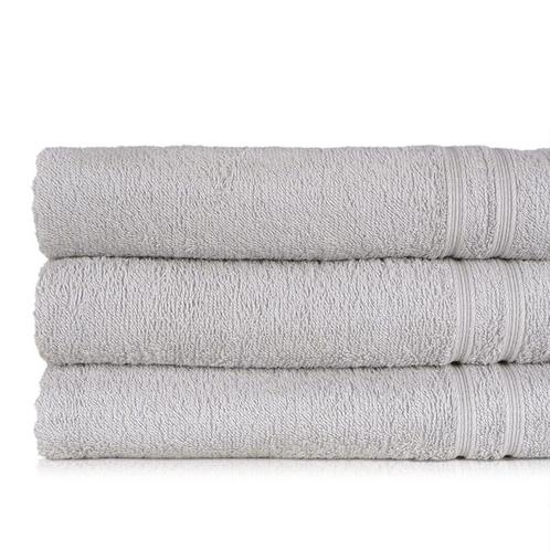 Badlaken Grijs 70x130cm 100% Katoen - Treb ADH, Huis en Inrichting, Badkamer | Badtextiel en Accessoires, Handdoek, Overige kleuren