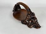 Kom - Decorative wooden basket bowl - Onbekend - Fijn