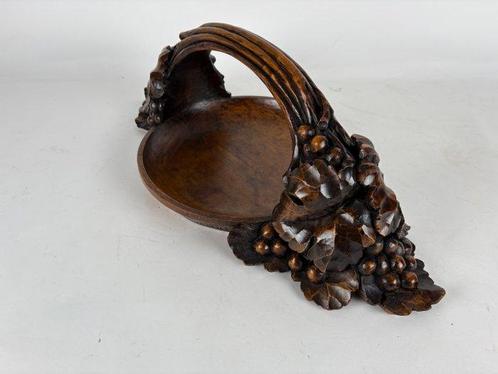Kom - Decorative wooden basket bowl - Onbekend - Fijn, Antiek en Kunst, Kunst | Designobjecten