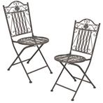 Bistroset Biella metaal tuintafel met 2 tuinstoelen groen, Tuin en Terras, Verzenden, Nieuw