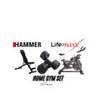 Home Gym Set - 3 Delig - Spinning Bike, Bankje En Dumbells, Ophalen of Verzenden, Nieuw