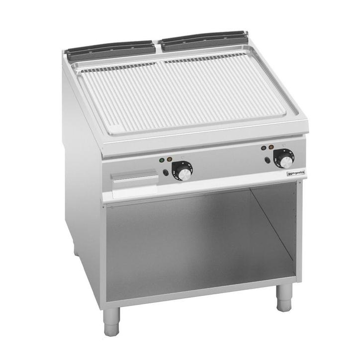 GGM Gastro | Elektrische bakplaat - 13,7 kW - Gegroefd |, Zakelijke goederen, Horeca | Keukenapparatuur, Fornuis, Frituur en Grillen