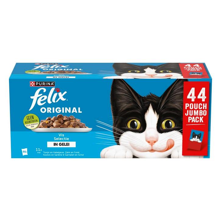Felix Original Vis Selectie In Gelei, Dieren en Toebehoren, Dierenvoeding, Verzenden