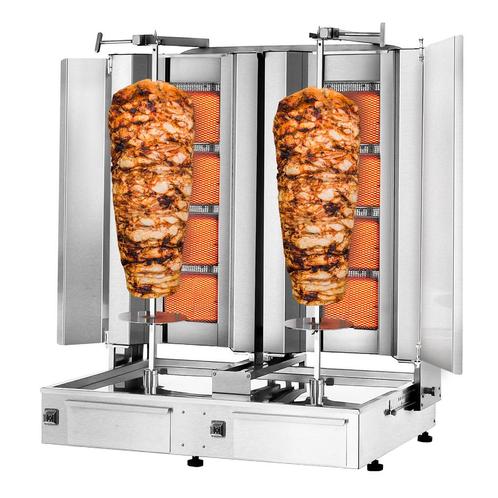 GGM Gastro | Gas Gyros-/ Döner grill - 4+4 branders - max. |, Zakelijke goederen, Horeca | Overige, Verzenden