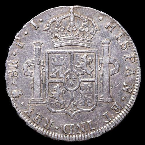 Spanje. Carlos IV. 8 Reales 1808 - Potosí PJ (Zonder, Postzegels en Munten, Munten | Europa | Niet-Euromunten