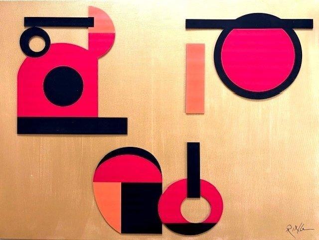 RINGER - Bauhaus Design 1/1 Toile XXL, Antiek en Kunst, Kunst | Designobjecten